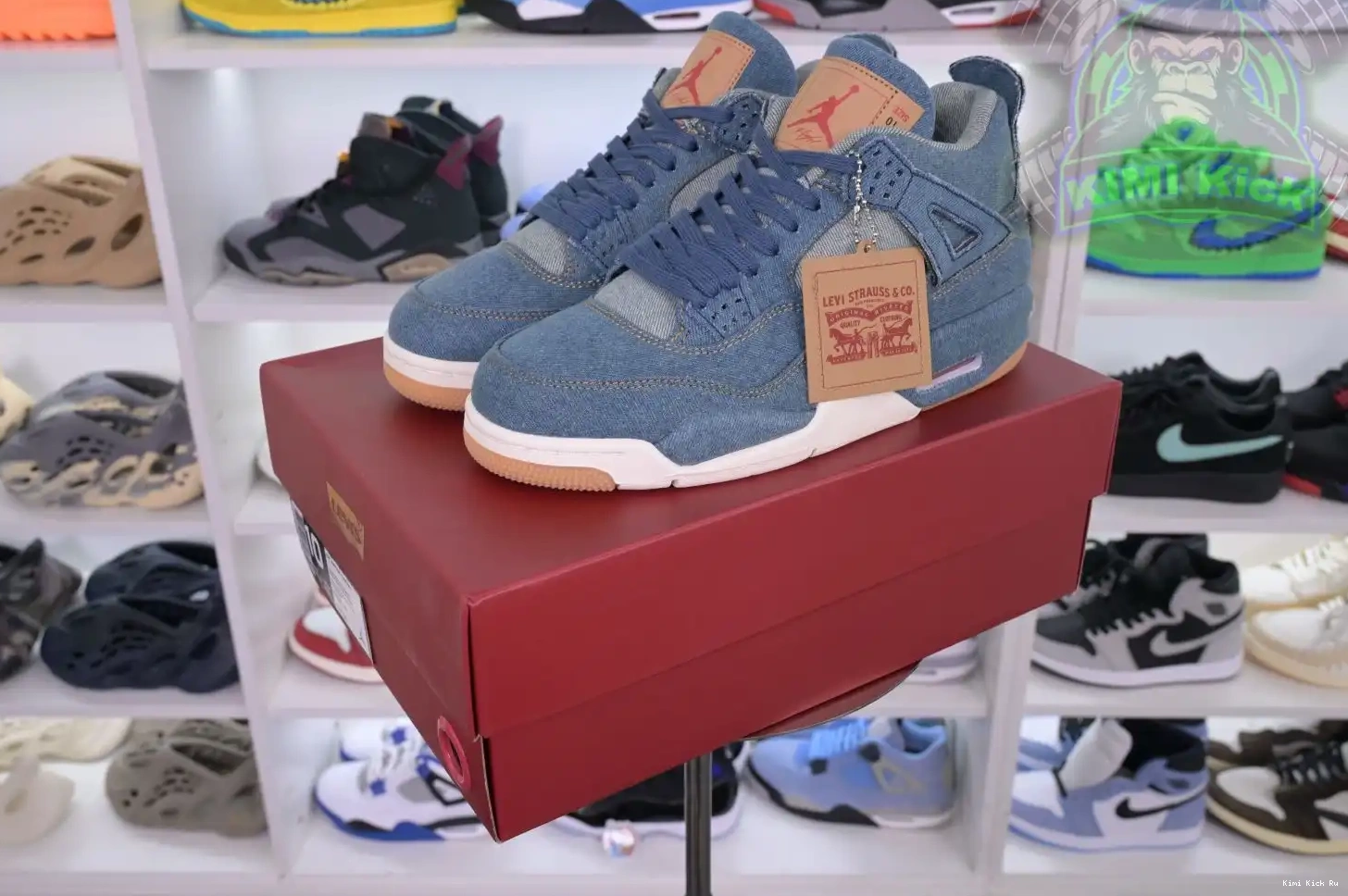 Air 4 Kimikick levis retro Jordan Jordan denim 0730